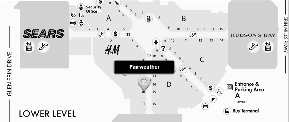 Fairweather | 777 Guelph Line Unit #B004, Burlington, ON L7R 3N2, Canada | Phone: (905) 632-6633