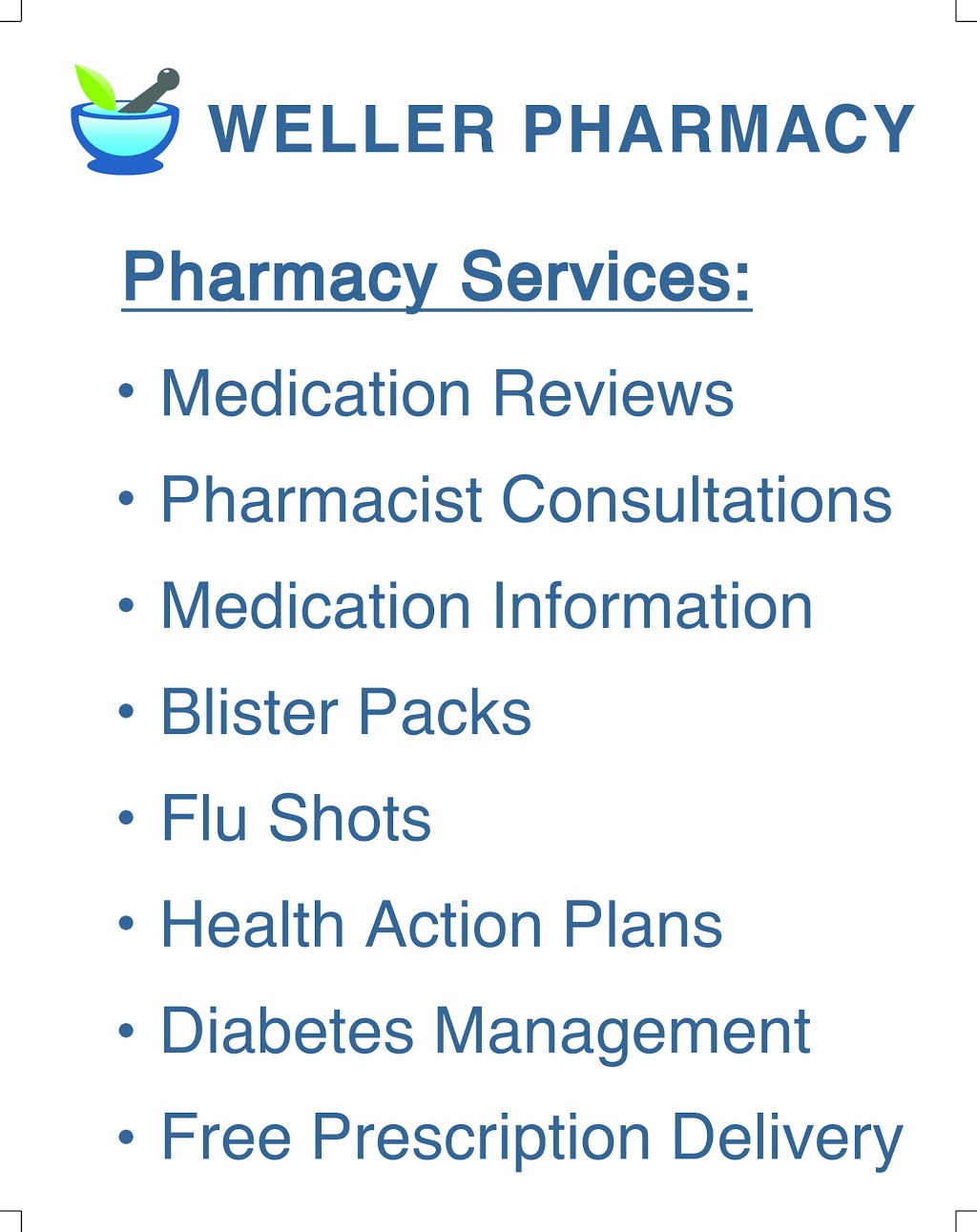 Weller Pharmacy | 263 Weller Ave #2, Kingston, ON K7K 2V4, Canada | Phone: (613) 507-9700
