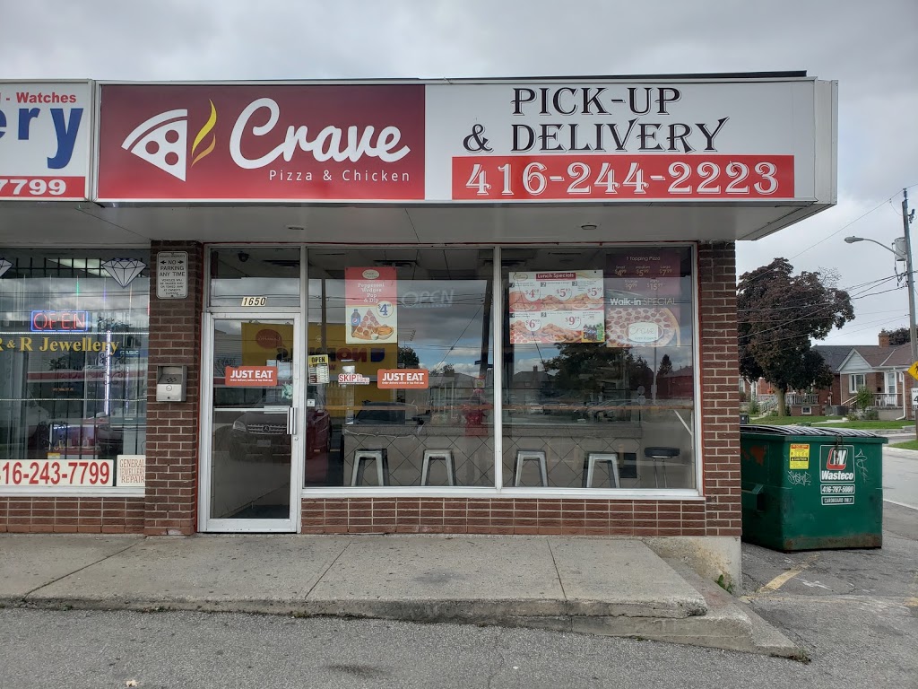 Crave Pizza & Chicken | 1650 Jane St, North York, ON M9N 2R8, Canada | Phone: (416) 244-2223