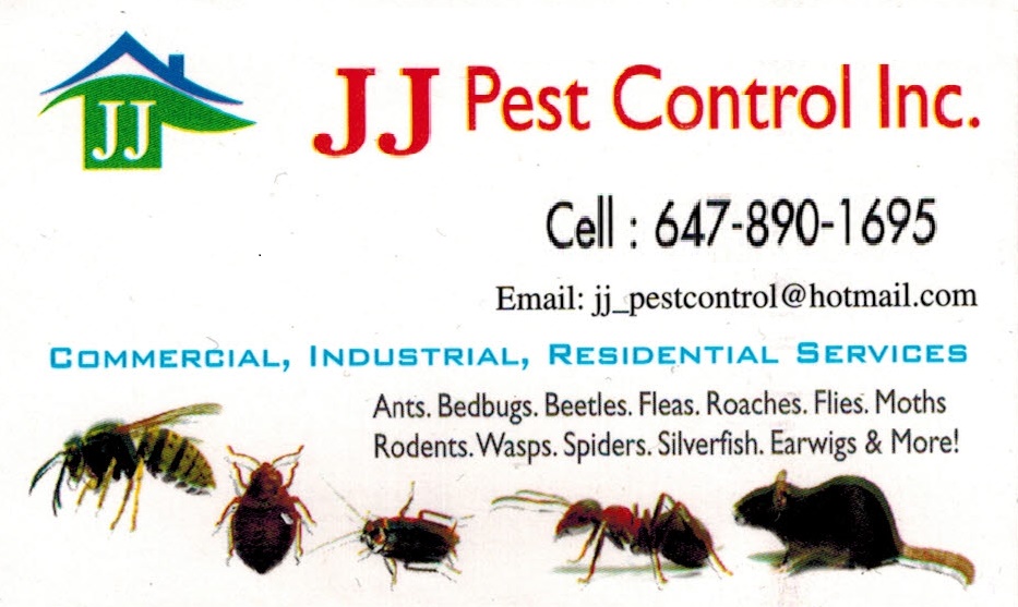 JJ PEST CONTROL INC. | 17 Fieldstone Ln, Caledon, ON L7C 3Y8, Canada | Phone: (647) 890-1695