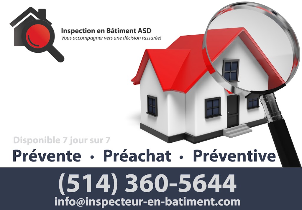 Inspection en Bâtiment ASD - Montréal, Ahuntsic-Cartierville | 230 Boul Henri-Bourassa E #204, Montréal, QC H3L 1B8, Canada | Phone: (514) 360-5644