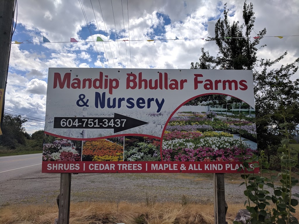 Mandip Bhullar Farms And Nursery | 36545 Lougheed Hwy, Fraser Valley G, BC V2V 7K6, Canada | Phone: (604) 751-3437