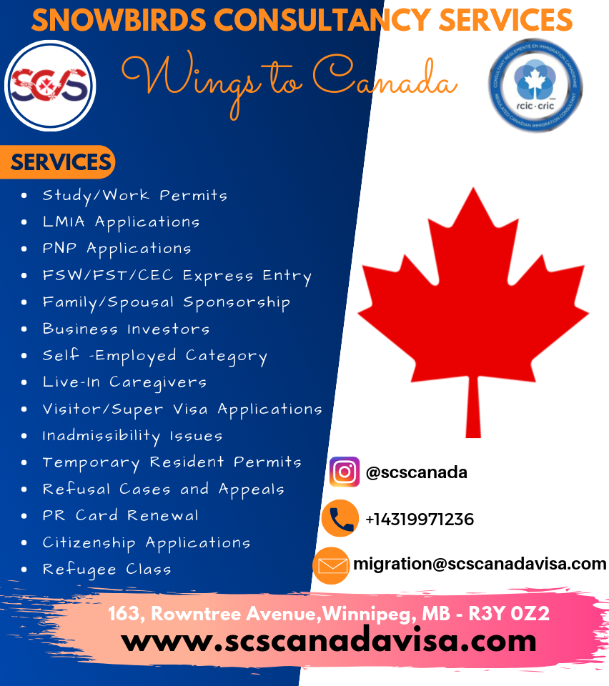 Snowbirds Consultancy Services | Rowntree Ave, Winnipeg, MB R3Y 0Z2, Canada | Phone: (431) 997-1236