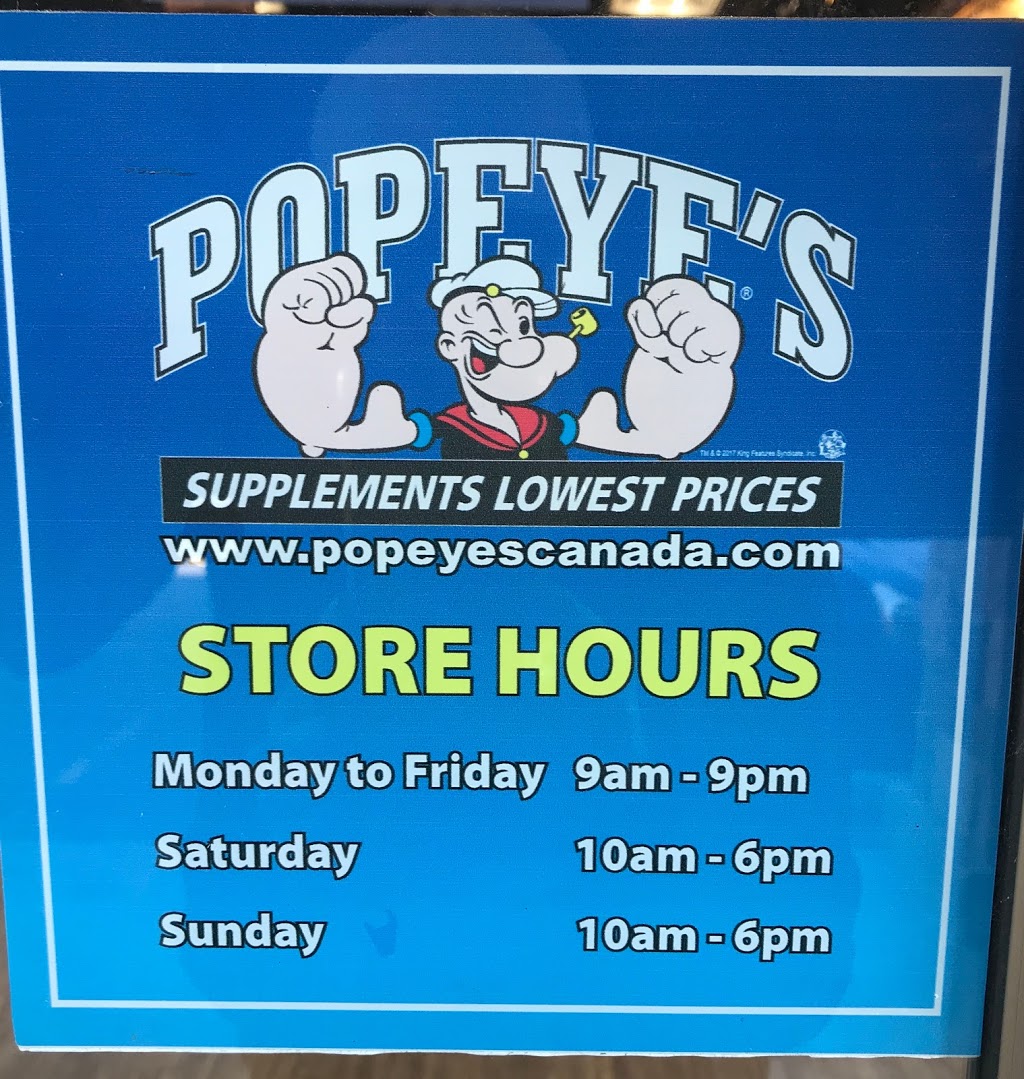 Popeyes Supplements St. Catharines | 210 Glendale Ave Unit B2, St. Catharines, ON L2T 3Y6, Canada | Phone: (289) 434-5275