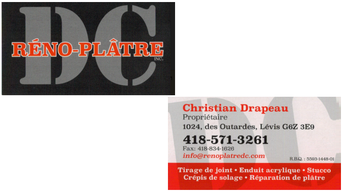 Réno-Plâtre DC Inc - Tireur de joints - Plâtrier à Lévis | 1024 Rue des Outardes, Saint-Jean-Chrysostome, QC G6Z 3E9, Canada | Phone: (418) 571-3261