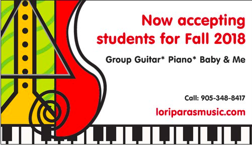 Lori Paras Music Studio | 1219 Pelham St, Fonthill, ON L0S 1E1, Canada | Phone: (905) 348-8417