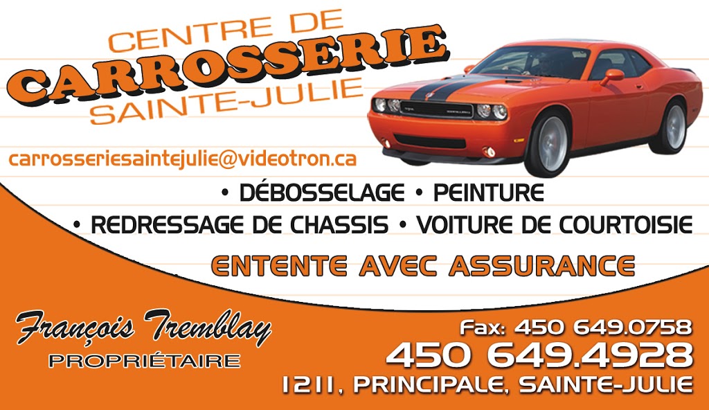 Carrosserie Sainte Julie | 1211 Rue Principale, Sainte-Julie, QC J3E 0C3, Canada | Phone: (450) 649-4928