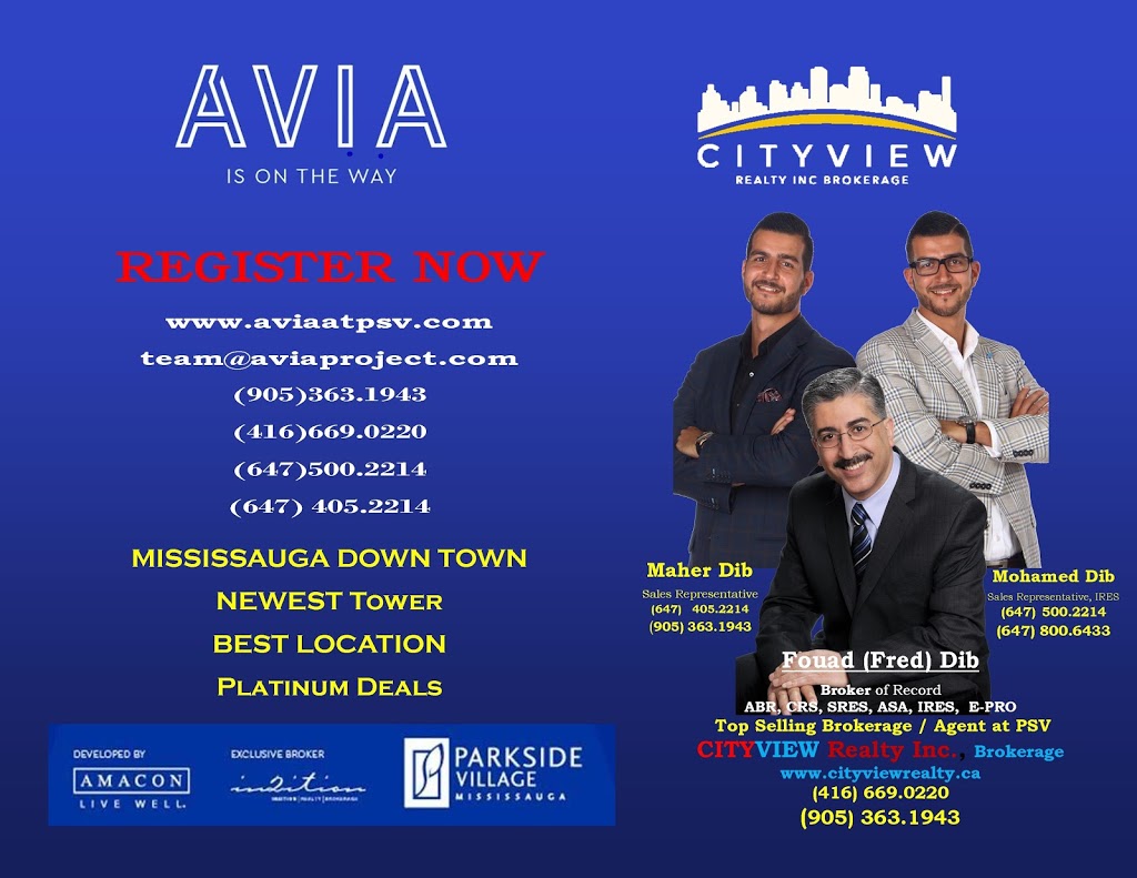 AVIA Condo at Parkside Village By AMACON | 4175 Confederation Pkwy, Mississauga, ON L5B 0C6, Canada | Phone: (905) 363-1943