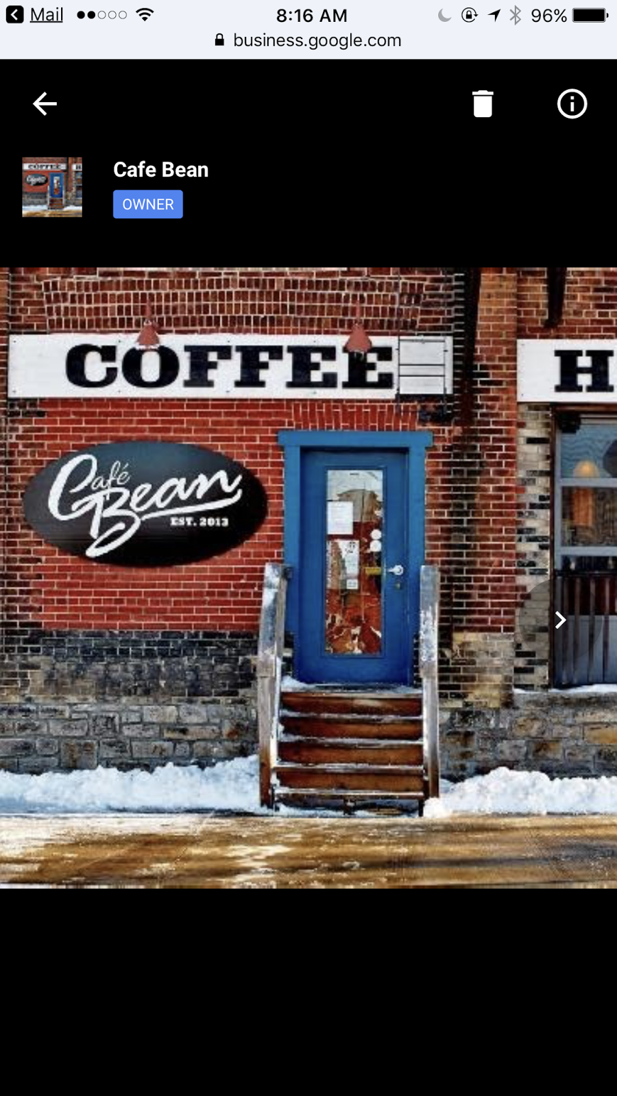 Cafe Bean | 1 Sherbrooke St E, Perth, ON K7H 1A1, Canada | Phone: (613) 264-3330