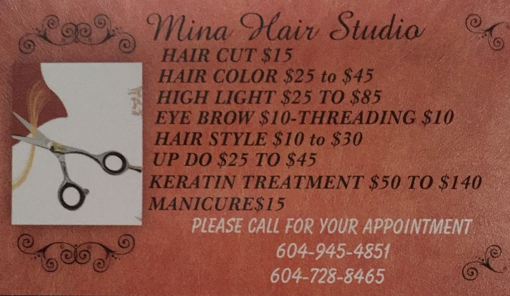 Mina Oskoui hair studio | Gabriola Dr, Coquitlam, BC V3E 1G2, Canada | Phone: (604) 728-8465