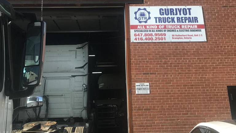 Gurjyot Truck Repair | 98 Rutherford Rd S #2c, Brampton, ON L6V 2J2, Canada | Phone: (416) 388-1605