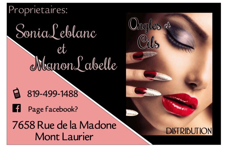 Ongles Et Cils distribution | 765-b Rue de la Madone, Mont-Laurier, QC J9L 1T3, Canada | Phone: (819) 499-1488