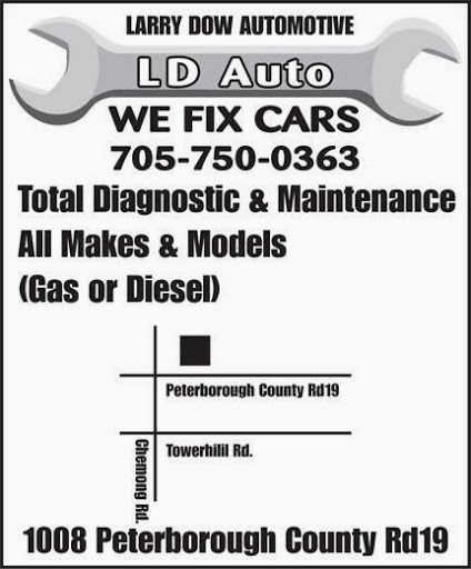 Larry Dow Automotive | 1008 County Road 19, Line Road 3, Selwyn, ON K9J 6X2, Canada | Phone: (705) 750-0363