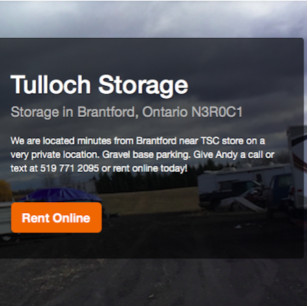 Tulloch Storage | 112 Old Onondaga Rd E, Brantford, ON N3R 0C1, Canada | Phone: (519) 771-2095