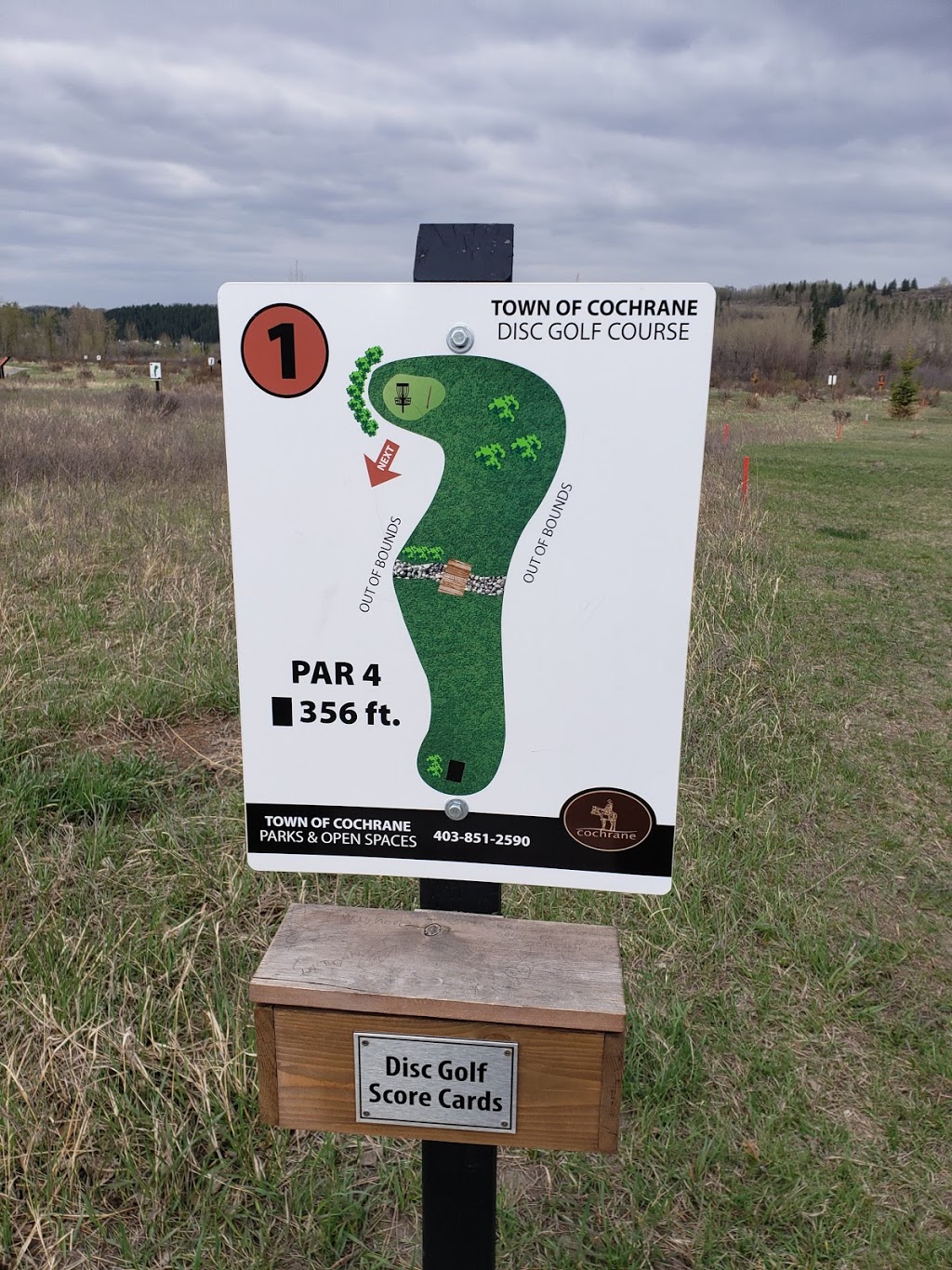 Town of Cochrane Disc Golf Course | 68 Glenhill Pl, Cochrane, AB T4C 1H1, Canada | Phone: (403) 851-2590