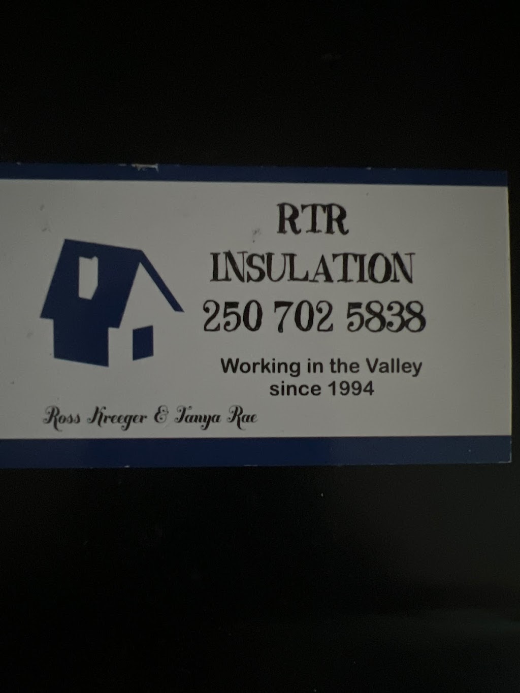 RTR insulation | 1063 Balmoral Rd, Comox, BC V9M 3W4, Canada | Phone: (250) 702-5838