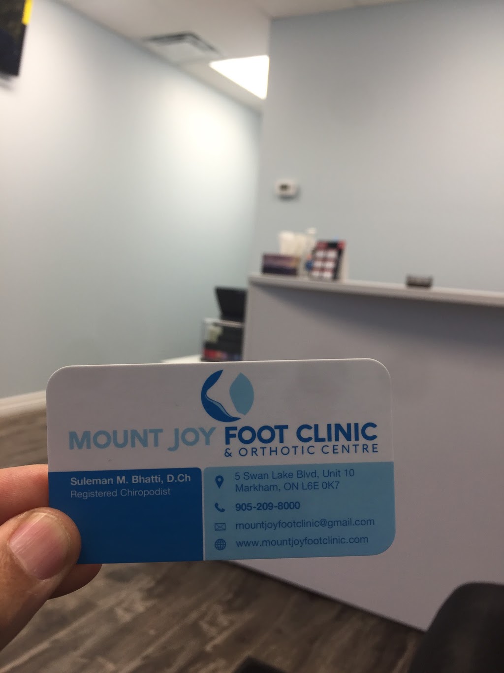 Mount Joy Foot Clinic & Orthotic Centre | 5 Swan Lake Blvd #10, Markham, ON L6E 0K7, Canada | Phone: (905) 209-8000