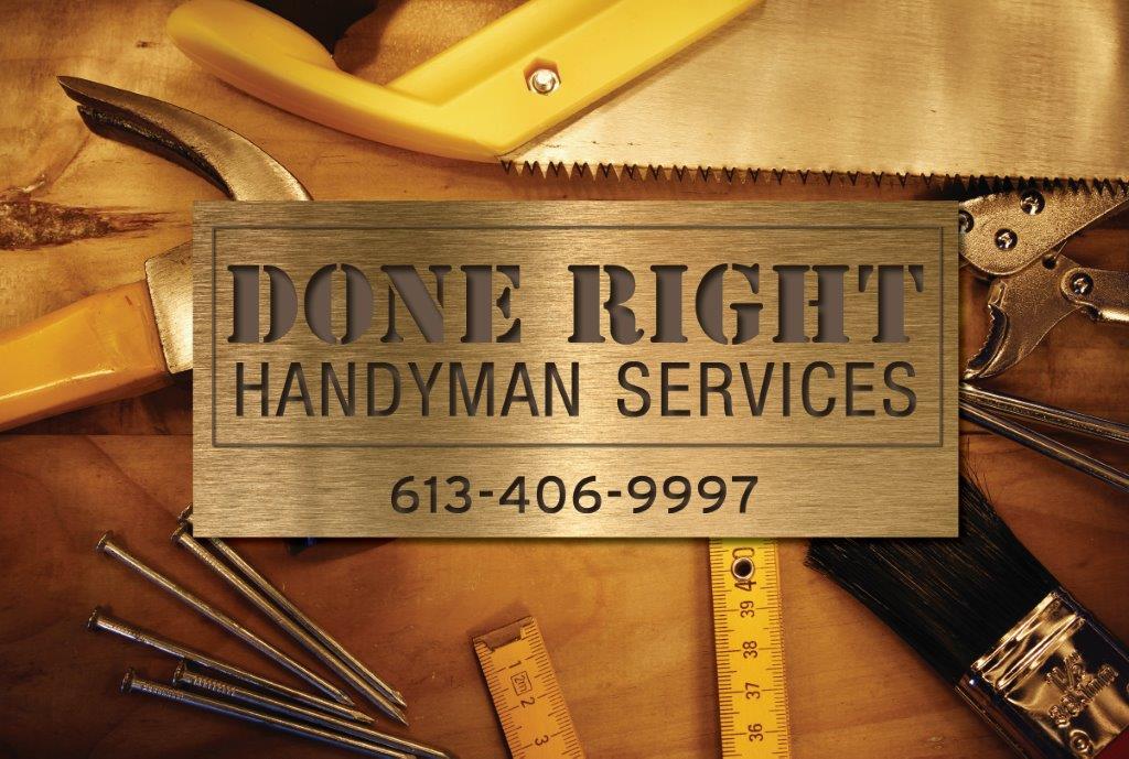Done Right Handyman Services | 232 Gladeview Private, Ottawa, ON K1T 4A7, Canada | Phone: (613) 406-9997