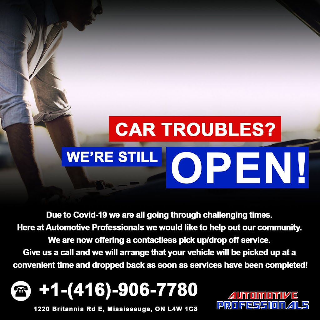 Automotive Professionals | 1220 Britannia Rd E, Mississauga, ON L4W 1C8, Canada | Phone: (416) 906-7780