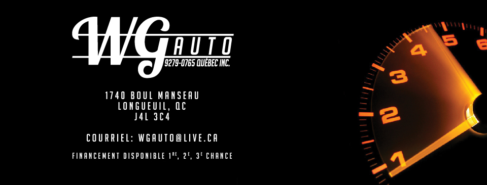 WG AUTO | 1740 Boulevard Manseau, Longueuil, QC J4K 3C4, Canada | Phone: (438) 868-6453