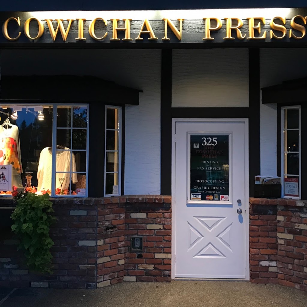 Cowichan Press | 325-2720 Mill Bay Rd, Mill Bay, BC V0R 2P1, Canada | Phone: (250) 743-1821