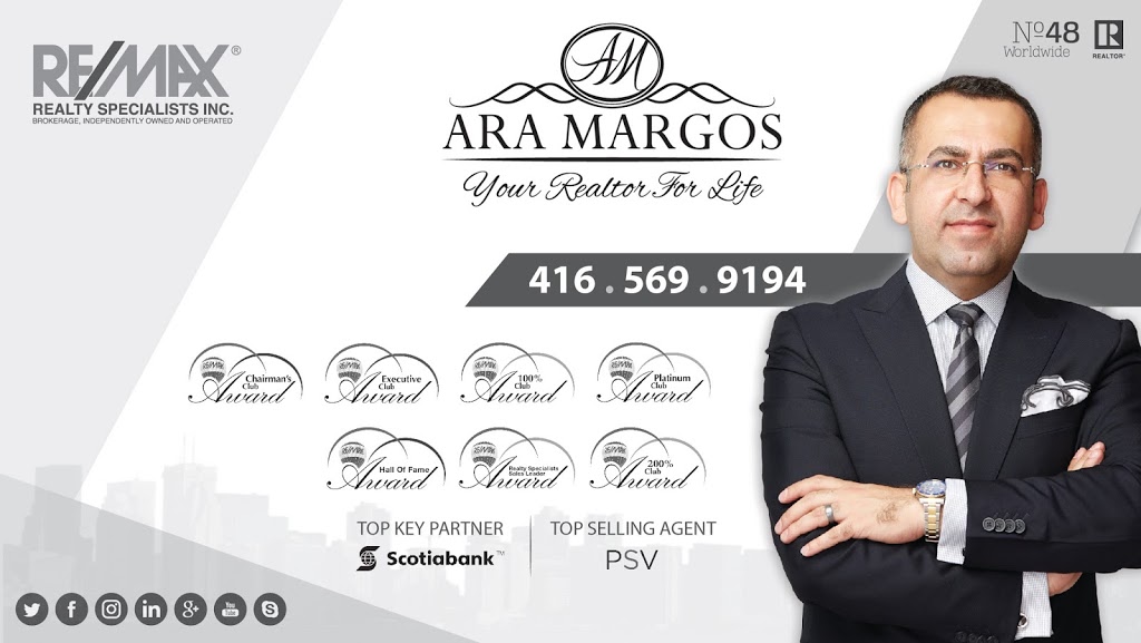 Ara Margos | 2691 Credit Valley Rd, Mississauga, ON L5M 7A1, Canada | Phone: (416) 569-9194