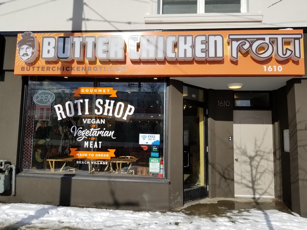 Butter Chicken Roti | 1610 Queen St E, Toronto, ON M4L 1E5, Canada | Phone: (647) 349-7684