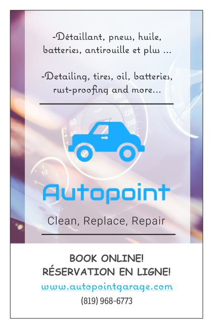 Autopoint | Boulevard de la Cité-des-Jeunes, Gatineau, QC J8Z 1L1, Canada | Phone: (819) 968-6773