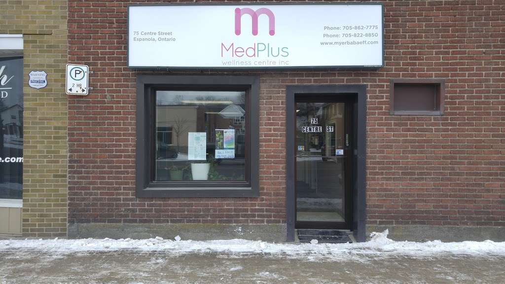 MedPlus Welness Centre Inc. | 78 Centre St, Espanola, ON P5E 1S4, Canada | Phone: (705) 862-7775