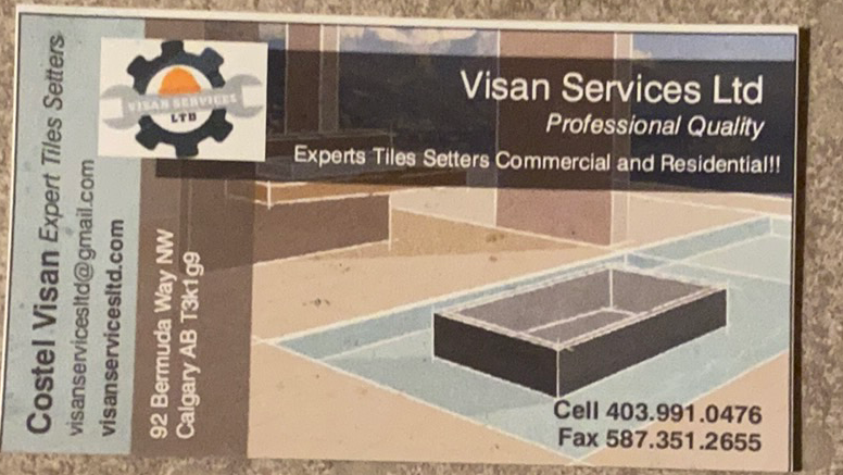 visan services Ltd | 7959 Huntington Rd NE, Calgary, AB T2K 5A2, Canada | Phone: (587) 894-0476