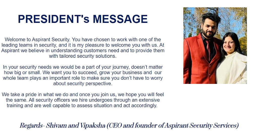 Aspirant Security Services Ltd. | 13733 91a Ave, Surrey, BC V3V 7Y5, Canada | Phone: (778) 697-0056