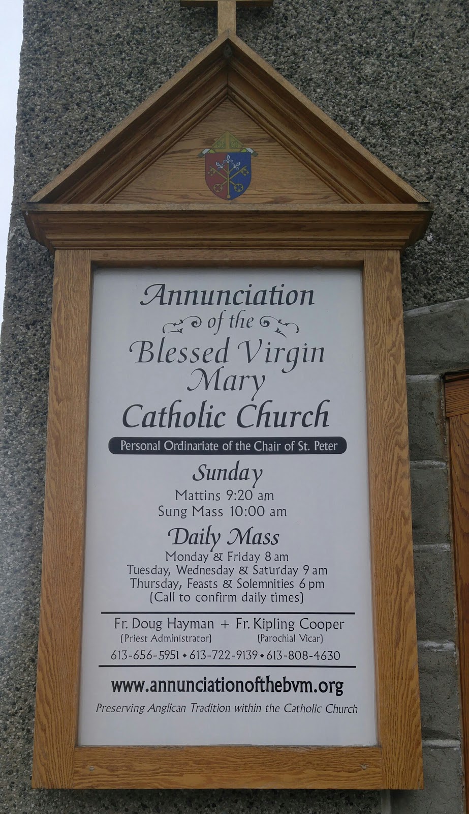 Church of the Annunciation of the Blessed Virgin Mary | 289 Spencer St, Ottawa, ON K1Y 2R1, Canada | Phone: (613) 722-9139