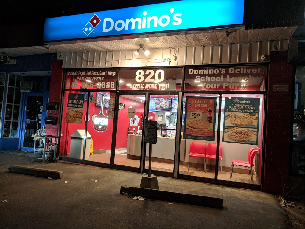 Dominos | 820 Sheppard Ave W, North York, ON M3H 2T1, Canada | Phone: (416) 636-3888