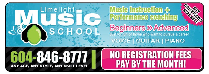 Limelight Music School and Studio | 7294 Evans Rd, Chilliwack, BC V2R 1L1, Canada | Phone: (604) 858-7679