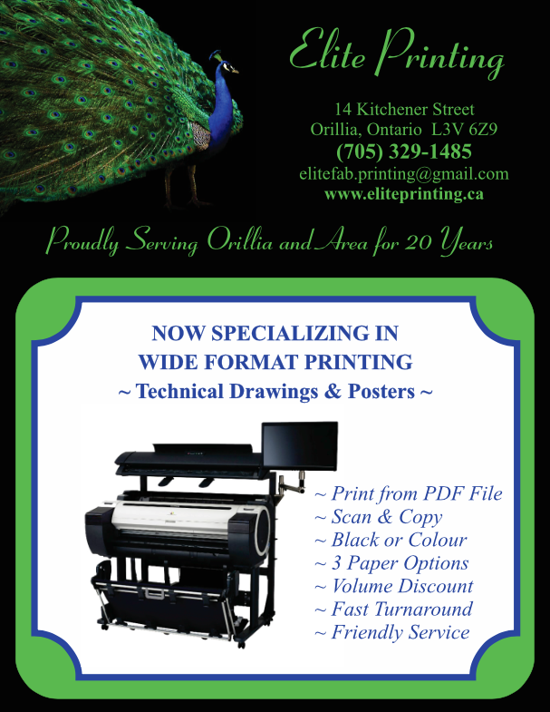 Elite Printing | 400 Laclie St Unit 4A, Orillia, ON L3V 4P5, Canada | Phone: (705) 329-1485