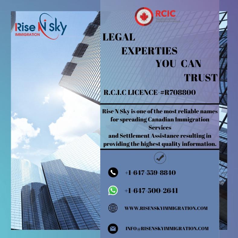 Rise N Sky Immigration | 2 County Ct Blvd 4TH FLOOR, SUITE 449, Brampton, ON L6W 3W8, Canada | Phone: (647) 500-2641