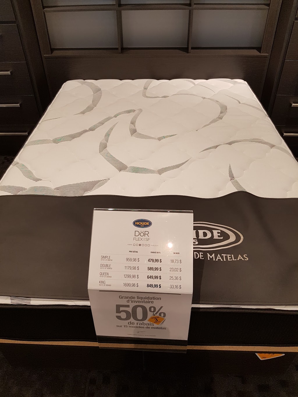 Matelas Houde | 3200-B Rue King Ouest, Sherbrooke, QC J1L 1C9, Canada | Phone: (819) 822-0801