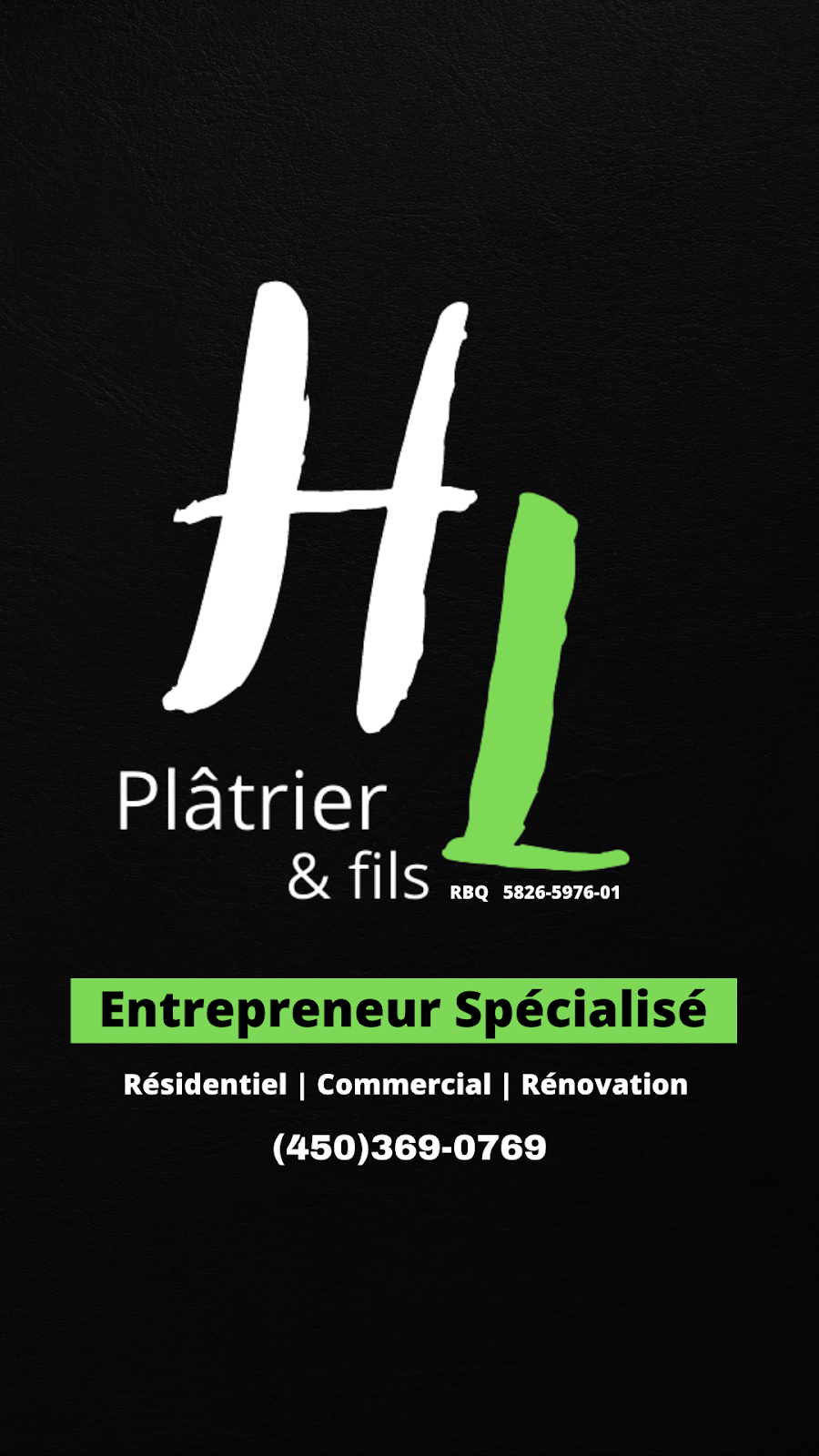 HL Plâtrier & fils inc. | 8A Rue Yvon, Coteau-du-Lac, QC J0P 1B0, Canada | Phone: (450) 369-0769