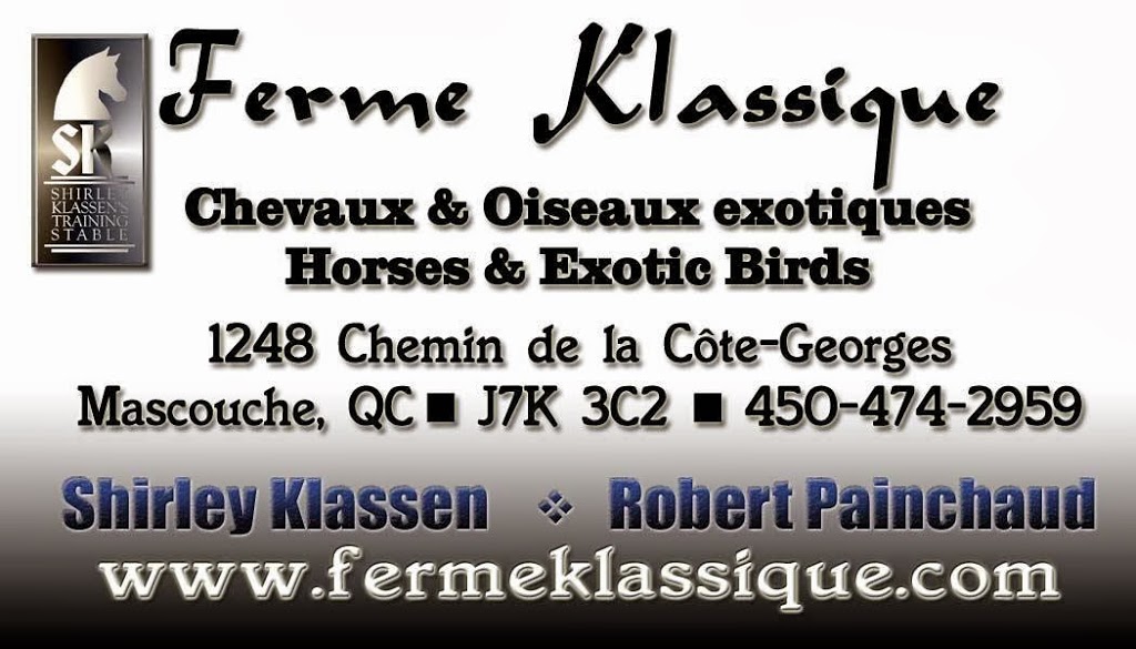 Ferme Klassique | 1248 Chemin de la Côte Georges, Mascouche, QC J7K 3C2, Canada | Phone: (450) 474-2959