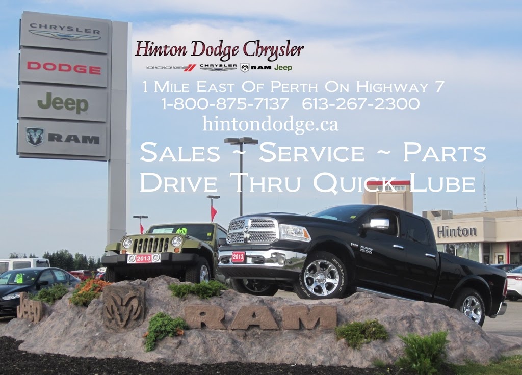 Hinton Dodge Chrysler | 110 Ewart Ave, Perth, ON K7H 3C8, Canada | Phone: (613) 267-2300