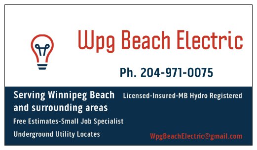 Wpg Beach Electric | 422 Oak Ave, Winnipeg Beach, MB R0C 3G0, Canada | Phone: (204) 971-0075