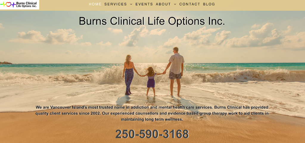 Burns Clinical Life Options Inc. | 102-1245 Esquimalt Rd, Victoria, BC V9A 3P2, Canada | Phone: (250) 590-3168