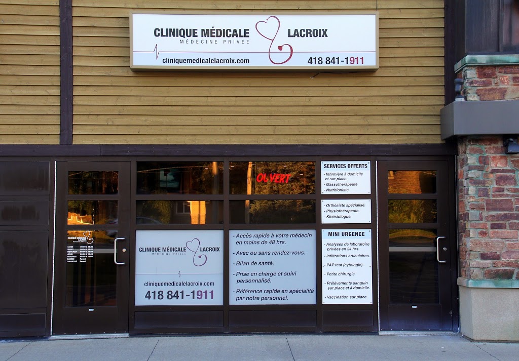 Cliniques médicales Lacroix - Lac-Beauport | 795 Boulevard du Lac, Québec, QC G2M 0E4, Canada | Phone: (418) 871-1911