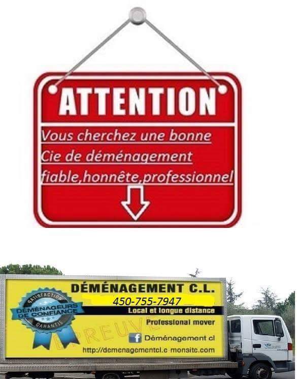 Déménagement transport CL inc | 10 Rue Onulphe Peltier, LÉpiphanie, QC J5X 4T1, Canada | Phone: (450) 755-7947