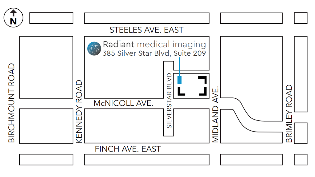 Radiant Medical Imaging ( Formerly Midland Radiology and Ultraso | 385 Silver Star Blvd Unit 209, Scarborough, ON M1V 0E3, Canada | Phone: (416) 321-9243