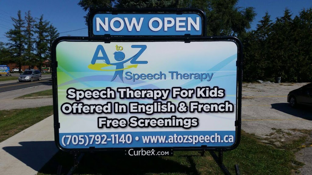 A to Z Speech Therapy | 7975 Yonge St #1, Innisfil, ON L9S 1L2, Canada | Phone: (705) 792-1140