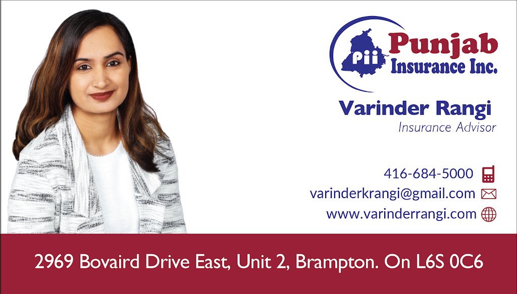 VARINDER RANGI - PUNJAB INSURANCE | 23 Zecca Dr, Guelph, ON N1L 1T1, Canada | Phone: (416) 684-5000