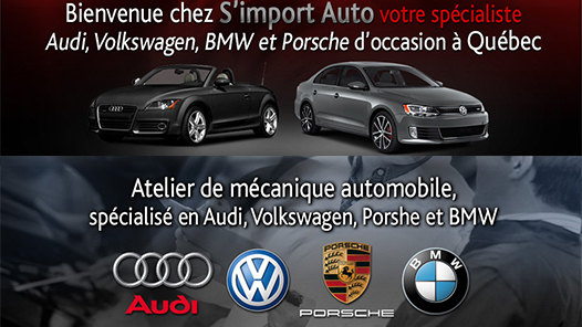 SImport Auto - Volkswagen et Audi usagés | 200 Route Campagna, Saint-Henri, QC G0R 3E0, Canada | Phone: (418) 882-0478