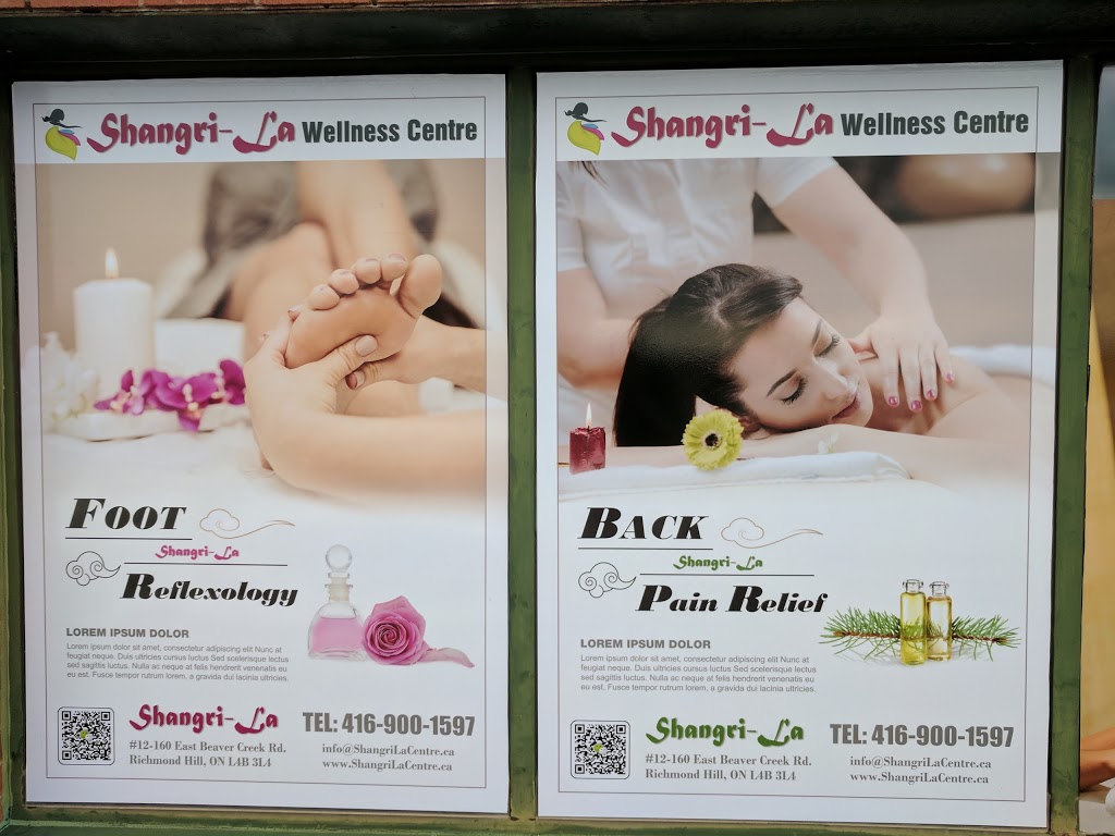 Shangri-La Wellness & Massage Spa | 160 East Beaver Creek Rd Unit 12, Richmond Hill, ON L4B 3L4, Canada | Phone: (905) 709-8881