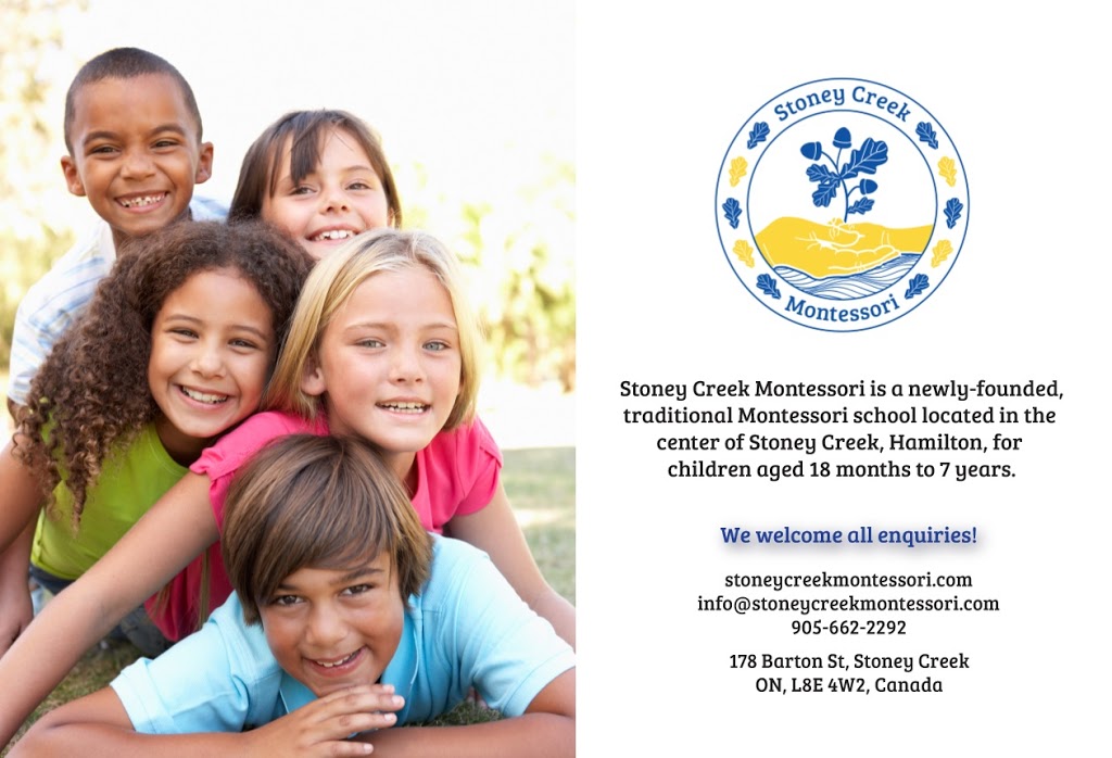 Stoney Creek Montessori | 178 Barton St Unit 4-5, Stoney Creek, ON L8E 4W2, Canada | Phone: (905) 662-2292